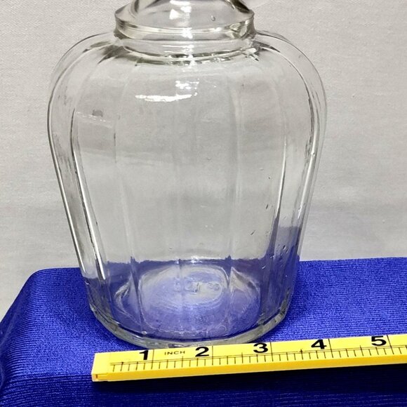 White House Pure Apple Cider Vinegar Glass Jug 1Qt Ribbed Design Vintage 1920 - Picture 10 of 10
